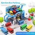 thumbnail image 2 of Juego de estacionamiento Tayo The Little Bus con función de lanzamiento y tobogán 2 minibuses colores aleatorios yangshaomei, 2 of 5
