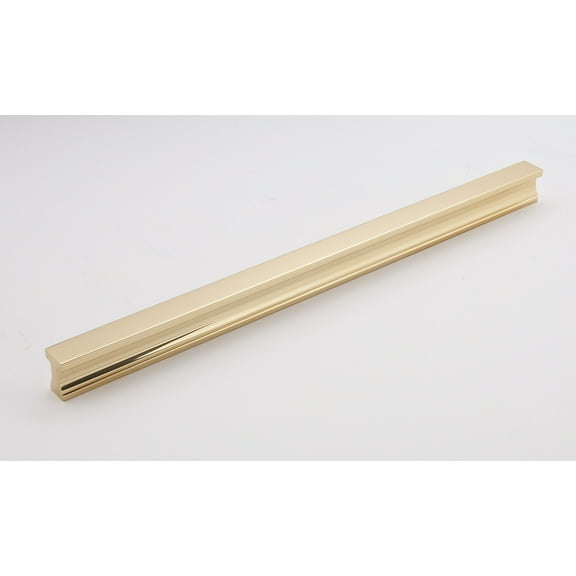Alno A965-12 Linear 12" Center To Center Solid Brass Flush Mount Cabinet Handle / Drawer