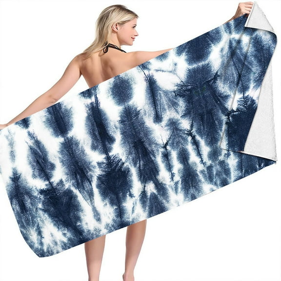 Darzheoy Beach Towel, 30" x 60" Microfiber Beach Towels for Travel, Quick Dry Towel for Swimmers Sand Proof Beach Towels for Adult Kids, Cool Pool Towels Beach Accessories Absorbent Towel