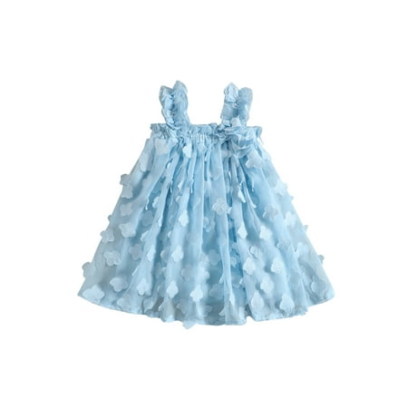 

Bagilaanoe Toddler Baby Girl Summer Dress Flower Sleeveless A-line Princess Dresses 6M 12M 18M 24M 3T 4T Kids Casual Swing Sundress