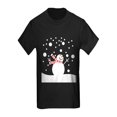 thumbnail image 1 of CafePress - Holiday Snowman T Shirt - Kids Dark T-Shirt, 1 of 1