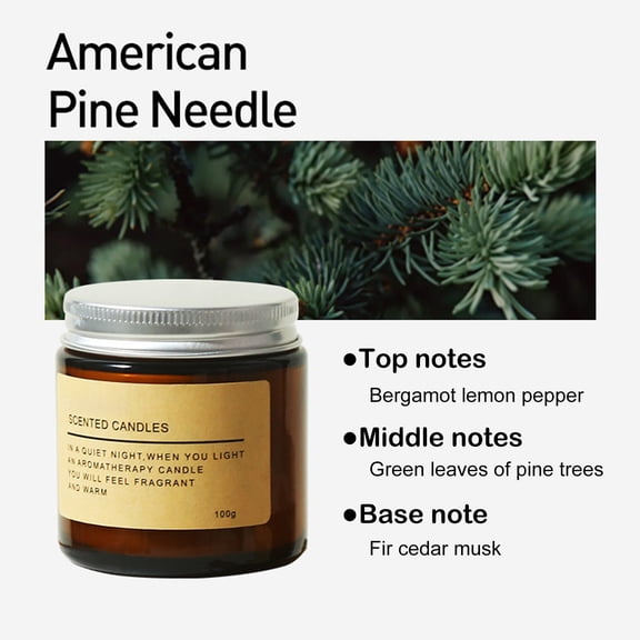 Nkmbld Scented Candles Gift Set, Scented Candles for Home Scented Strong Fragranced Aromatherapy Candle Soy Wax Candles for Men Women, Brown