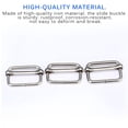 thumbnail image 3 of 50pcs Slide Buckles Iron Silver Multipurpose Home Adjustable Webbing Sliders Metal Rectangle Adjusters for Webbing Fastening Straps Backpack Straps, 3 of 9