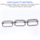 thumbnail image 5 of Hebillas Deslizantes, Deslizadores De Correas Ajustables De Hierro Y Plata, Ajustadores Rectangulares De Metal Para Correas De Sujeción, Correas De Mochila 50 Uds. Yuarrent HA021360-00, 5 of 7
