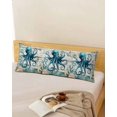 thumbnail image 5 of Teal Octopus Coastal Throw Pillow Covers, Summer Beach Nautical Starfish Retro Soft Breathable Pillow Cases with Zipper for Sleeping, Long Body Pillowcases for Couch Bed Sofa Chair 20x54 Inches, 5 of 6