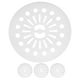 thumbnail image 1 of FELTECHELECTR Tapa de centrifugado para lavadora, 22 cm, almohadilla de prensado de ropa, accesorio para lavadora automática, para lavandería doméstica, color blanco, 4 unidades, 1 of 6