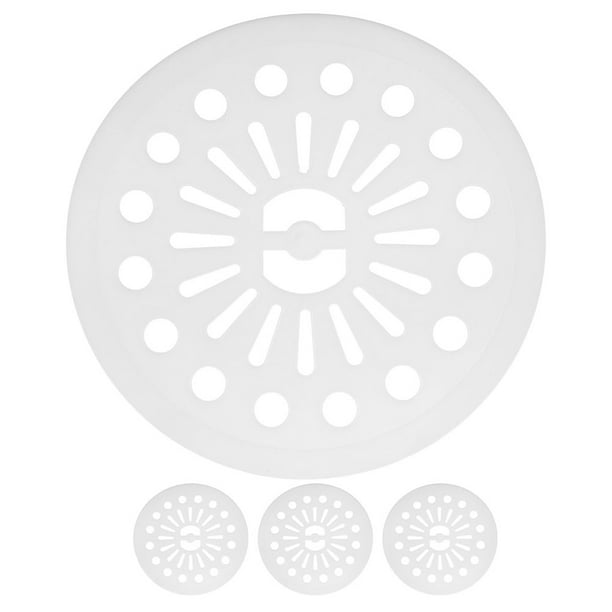 Tapa de centrifugado para lavadora, 22 cm, 4 unidades, plástico, para prensar ropa, deshidratador, almohadilla para prensar ropa, accesorios para lavadora, color blanco
