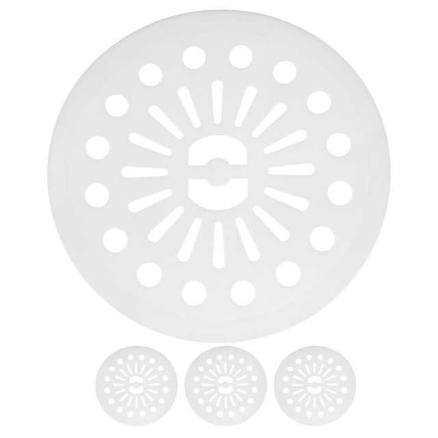Miangastore Attrape-Peluches pour Machine à Laver Capuchon de Rotation en Plastique Blanc 4 Pcs