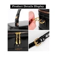 thumbnail image 4 of Deago Women's Small Square Box Crossbody Bag Mini Top Handle Tote Shoulder Bag Pouch PU Leather Satchel Purse Handbag with Adjustable Shoulder Strap (Black), 4 of 8