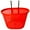 Red, variant on Bicycle Basket Strong Large Capacity Hollowed-out Plastic Basket Multifunctional Item Storage Removable Folding Bike Organizer Front Basket Cycling Accessories