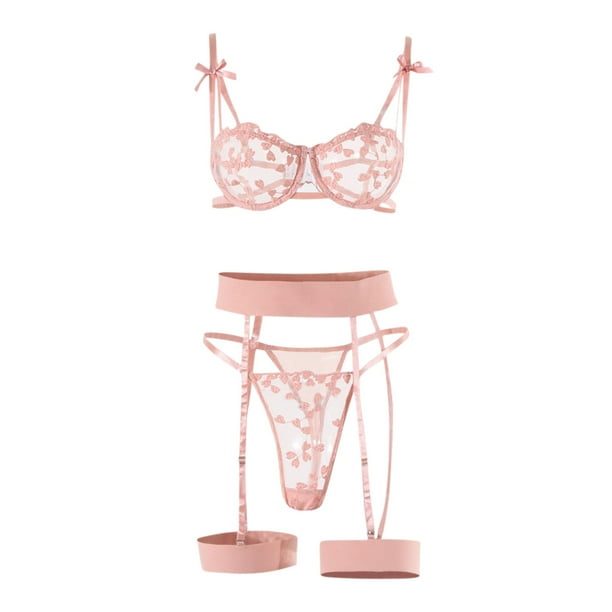 TopLLC Sexy Set Lingerie Lingerie Body Sous Vetements Feminins Serre Sous vetements Sexy Soutien Gorge Anneau en Acier Sexy Sous Vetements Set Walmart