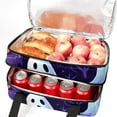 thumbnail image 5 of Halloween Double-Layered Insulated Lunch Bag with Dual Compartments | Large Capacity Reusable Lunch Bags for Men and Women | 7.1x11.4x16.1 Inches Handheld Meal Bag for Work and School, 5 of 6