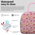 thumbnail image 3 of Womens Pink Cartoon Dinosaurs Landscape Pattern Lunch Box for Work,Insulated Lunch Bag for Women,Loncheras Para Mujer,Leakproof Adult Lunch Bag for Work,Beach,Travel,Picnic,Camping, 3 of 5