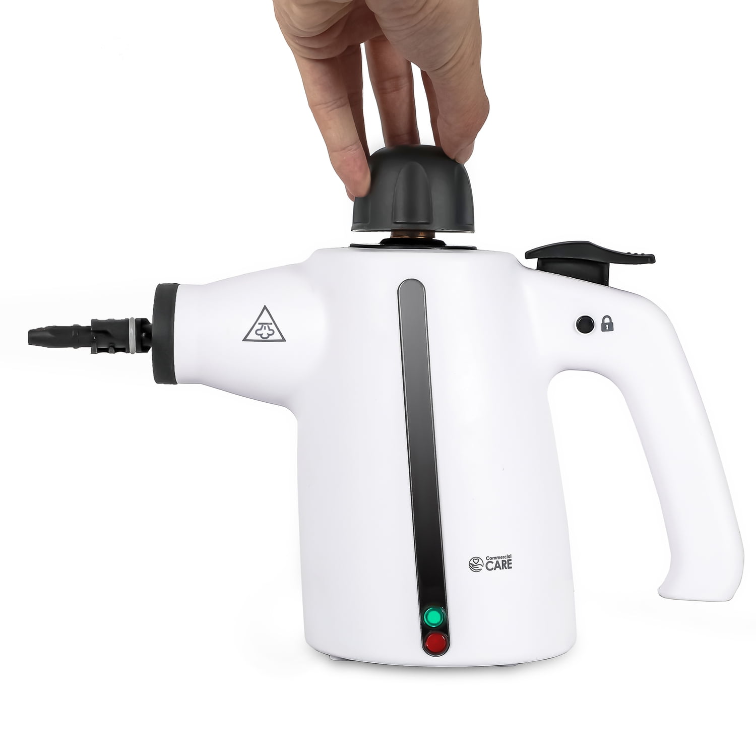 Commercial CARE Corded Electric Multipurpose Portable Handheld Steam Cleaner with 9-Piece Accessory Kit CCSC30
