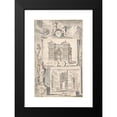 thumbnail image 2 of Jan Goeree 11x14 Black Modern Framed Museum Art Print Titled - A Reconstruction of the Temple of Janus (Above) and a View of the Ruins (Below) (Before 1704), 2 of 5