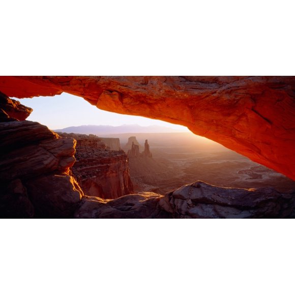 Close-up of a natural arch, Mesa Arch, Canyonlands National Park, Utah, USA Poster Print (25 x 12)
