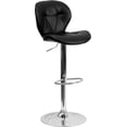 thumbnail image 2 of Diamond Stitched Vinyl Adjustable Height Barstool with Chrome Base, 2 of 6
