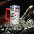thumbnail image 4 of 30 Oz Baseball Tumbler with Handle and Straw, Insulated Stainless Steel Cup Water Bottle Drinking Cup, Christmas Birthday Baseball Gifts for Boys, Team, Men, Women, Coach, 4 of 6