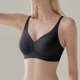 thumbnail image 2 of Xijirk Tank Tops Seamless V Neck Jelly Bra Comfortable Supportive Wireless Bralette for Everyday Wear Camisole Tops for Women,Black,L, 2 of 5