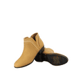 thumbnail image 4 of Union-08 Women Ankle Boots Dress Low Heel Pointed Toe Ankle Booties Side Zipper Shoes ( Tan, 10), 4 of 5