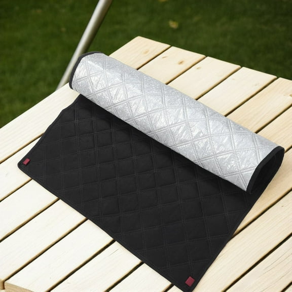 Milisten Aluminum Foil Fridge Protector with Stylish Design for Home Kitchen Refrigerator