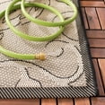 thumbnail image 6 of Safavieh Courtyard Helen Floral Indoor/Outdoor Area Rug, Sand/Black, 5'3" x 7'7", 6 of 11