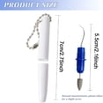 thumbnail image 2 of ACDANC 2Pcs Reusable Dental Picks Kit Portable Teeth Stain Plaque Remover with Keychain,Tartar Eraser Tool Set for Travel,Pets&Oral Hygiene,Blue, 2 of 8