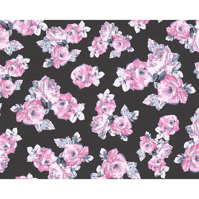 Metropolis 2- Papier Peint à Rayures Graphiques Urbaines Floral Uni Gris Clair Rouleau