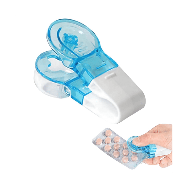 1Pcs Portable Pill Taker, Pill Dispenser Tablet Carrier, Portable Pill Taker Remover, Pill Cutter for Small Pills