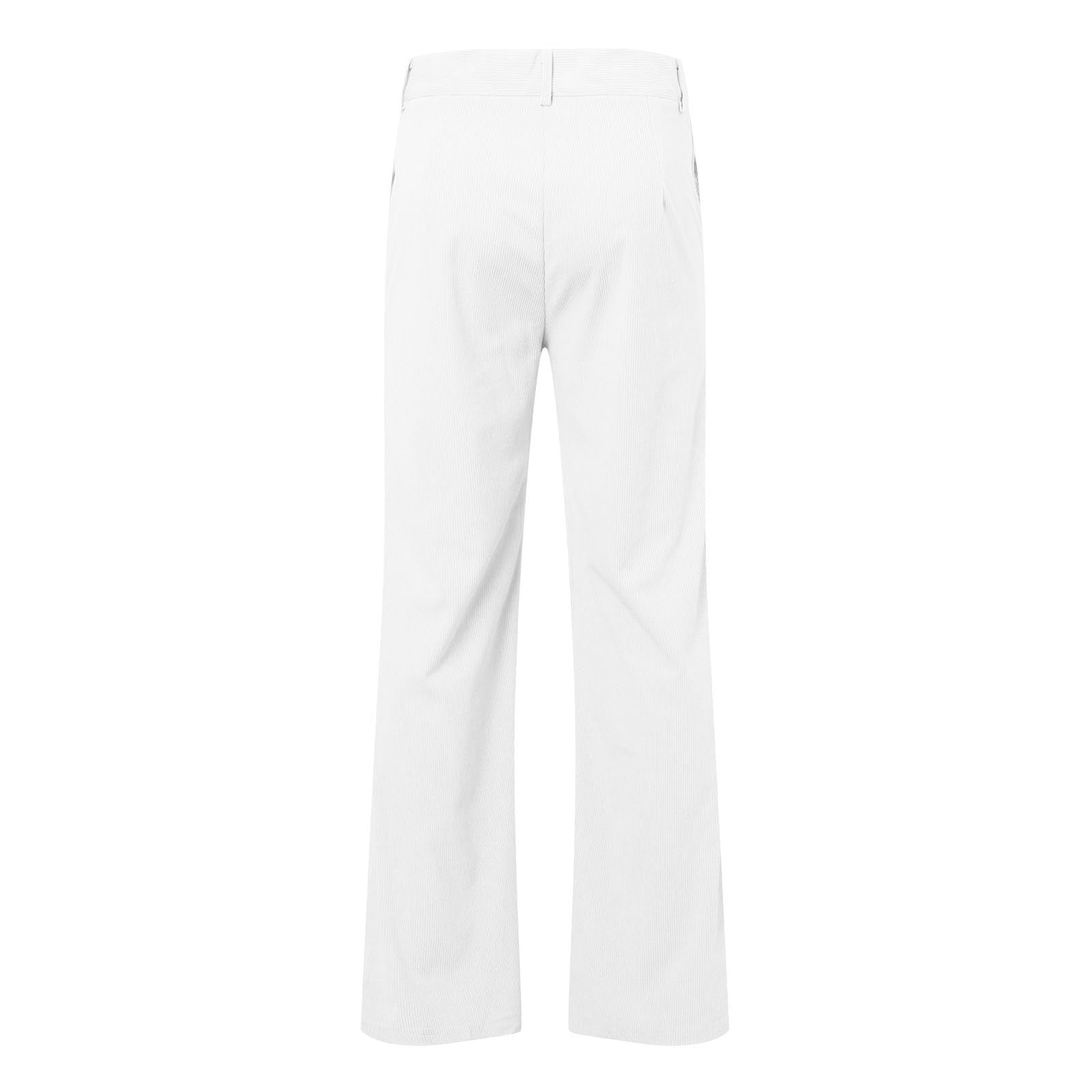 hotojiny Men's Corduroy Bell Bottom Pants Vintage 60s 70s Stretch
