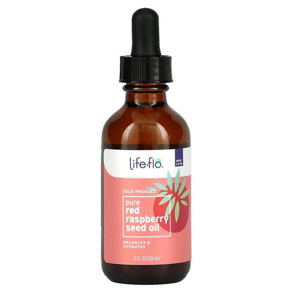 Life-flo Pure Red Raspberry Seed Oil 2 fl oz (60 ml) Pack of 2