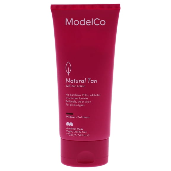 ModelCo Natural Tan Self-Tan Lotion - Medium, Tanning Moisturizer, 5.74 oz