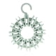 thumbnail image 2 of Estante de perchas 24 clip de plástico ropa calcetín de almacenamiento rack ahorrador verde, 2 of 9