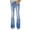 Blue, variant on Fesfesfes Jeans for Women Elastic Waist Stretch Solid Color Thin Stretch Skinny Breasted Pants Trousers