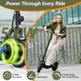 thumbnail image 3 of LiteFive LF6 Electric Scooter with 500W Motor, 10” Tires, 22mph & 23Miles Range, Folding Commuting E-Scooter for Adults with APP Control, Gray, 3 of 7