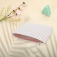 thumbnail image 3 of Unique Bargains 1 Pc convenient Rectangle Flat Dots Makeup Bag for Travel Large White Pink Polyester, 3 of 5