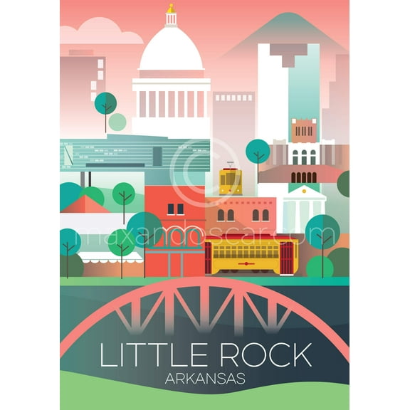 LITTLE ROCK, ARKANSAS PRINT