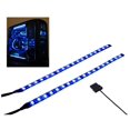 thumbnail image 3 of DS PC LED Flexible Light Strip Blue Computer Lighting with Magnetic Design for Computer Case Lighting Kit, Blue Desk Moon Lamp (11.8inch,S Series), 3 of 10