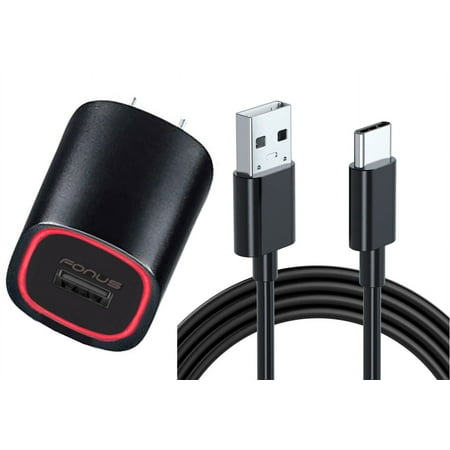 Home Charger for Motorola Moto Tab G70/G62 - Fast 18W USB Cable 6ft TYpe-C Power Adapter Cord for Tab G70/G62