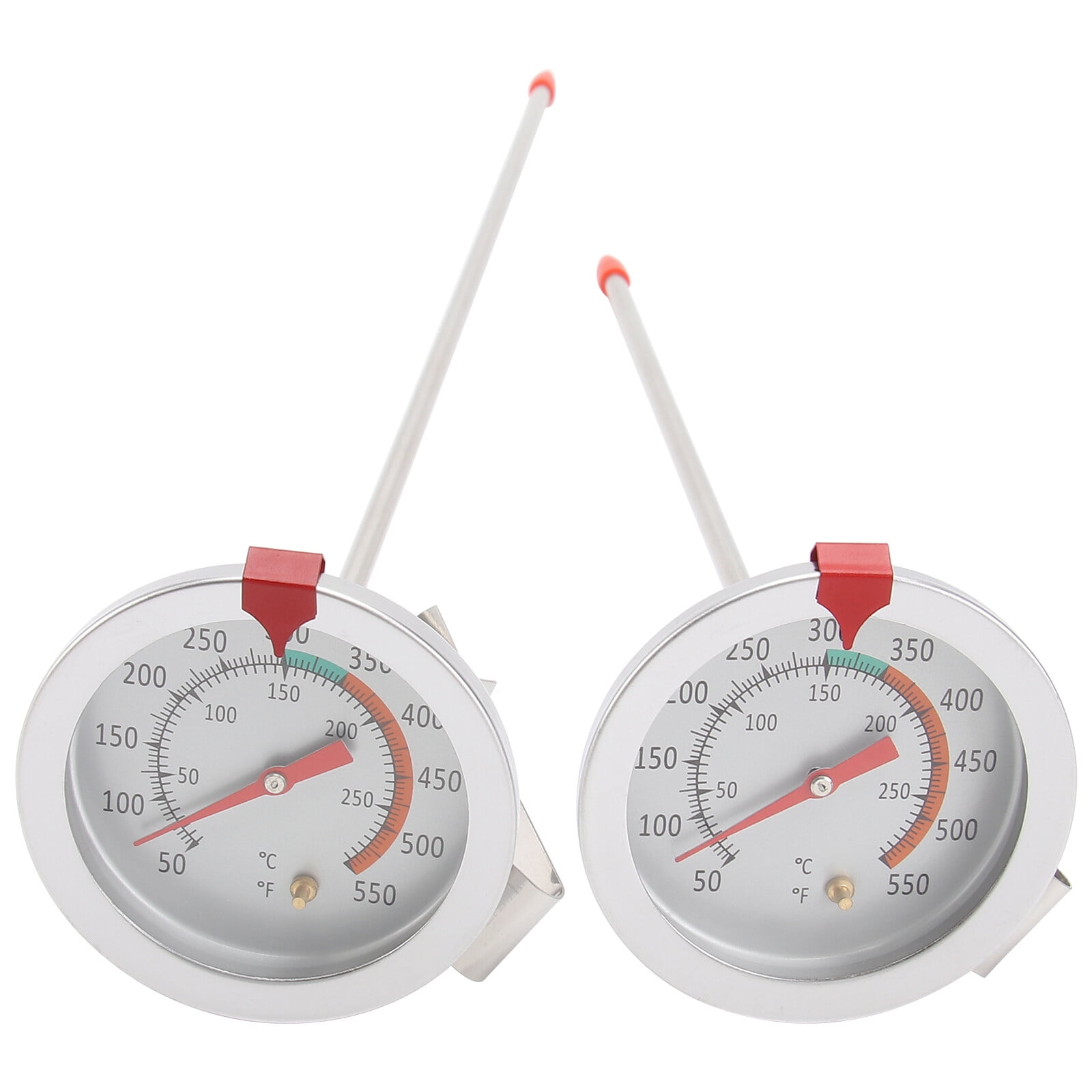 NUOLUX 2 Pcs Stainless Steel Temperature Gauge Fryer Temperature