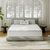 Queen Size Mattress, 12 Inch Medium Feel Hybrid Memory Foam Mattress with Pocket Springs for Motion Isolation Pressure Relief, CertiPUR-US Certified