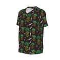 thumbnail image 6 of Fotbe Pineapples Baseball Jersey Shirt for Men and Women, Casual Short Sleeves Button Down T-Shirt-Medium, 6 of 9