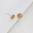 thumbnail image 3 of Humble Chic Simulated Druzy Studs - 10mm Dainty Stud Earrings, 10mm Quartzite, 3 of 6