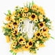 thumbnail image 5 of Hola girasol guirnalda decoración de puerta ins decoración nórdica de flores de sol hola decoración colgante 45cm ANGGREK  Otros, 5 of 8