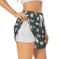 thumbnail image 2 of Disketp Cartoon Animals Print Women's Shorts Workout Shorts for Athletic Gym Running Shorts with Phone Pockets XX-Large, 2 of 8