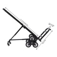 thumbnail image 2 of Miumaeov Stair Climbing Cart 330lbs Capacity Portable Folding Trolley with 6+2 Wheel All Terrain Heavy Duty Stair Climber Hand Truck with Adjustable Handle, 2 of 18