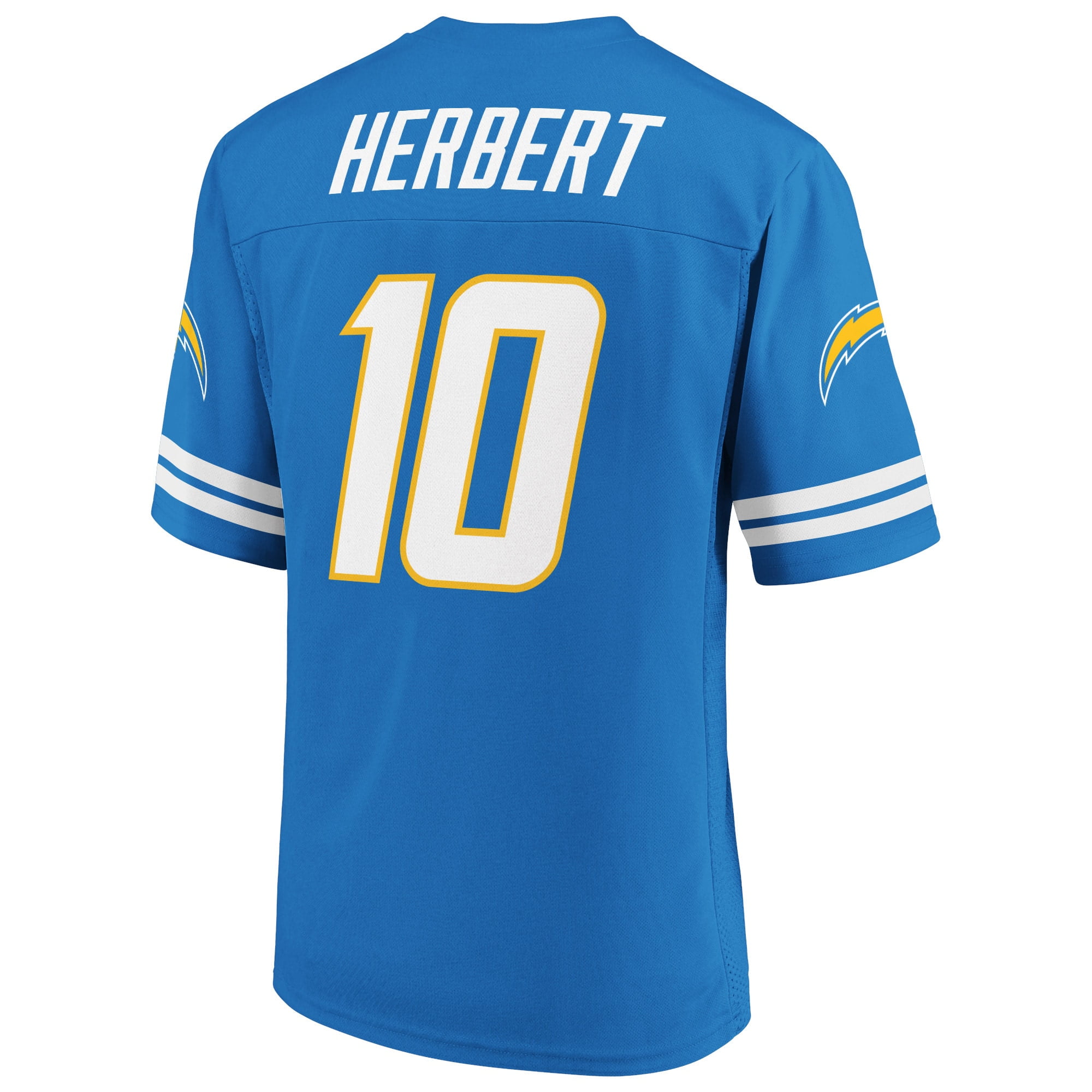 Los Angeles Chargers Justin Herbert Autographed Framed Blue Jersey