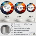 thumbnail image 4 of Designart "Of Colorlessness Rainbow Shades painting" Abstract Multi-Color Large Round Mirror - Round Bedroom Mirror Wall Decor - Traditional Round Printed Mirror - 36" x 36", 4 of 6