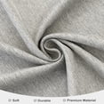 thumbnail image 4 of DriftAway Faux Linen Textured Solid Color Blackout Tie Up Curtain for Kitchen Decorative Adjustable Balloon Rod Pocket Window Linen Curtains for Small Window 63"L x 42"W Gray, 4 of 9