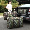 thumbnail image 4 of Transemion Fiber Stackable Tote Bag Set Waterproof Luggage Organizer Multi-size Easy To Travel Storage Bag Brown camouflage medium, 4 of 6